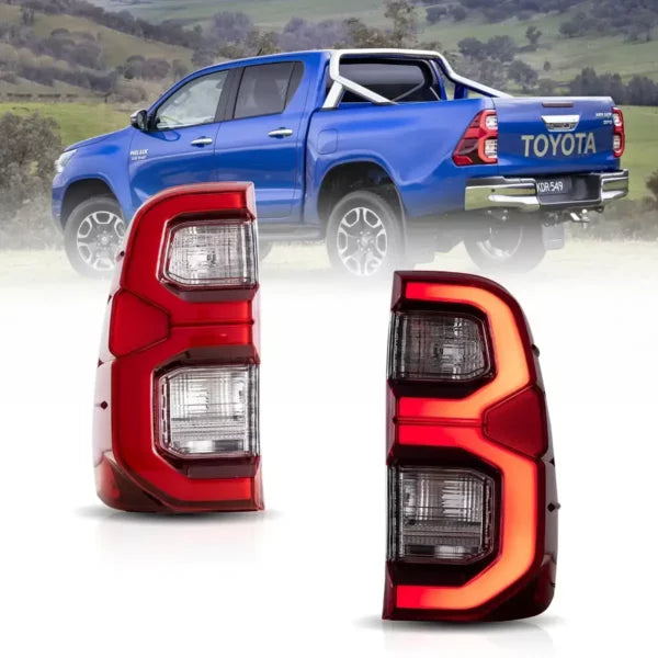 15-22 Toyota Hilux SR5 8th Gens (GUN125,GUN126R) Vland LED Tail Lights With Dynamic Welcome Lighting