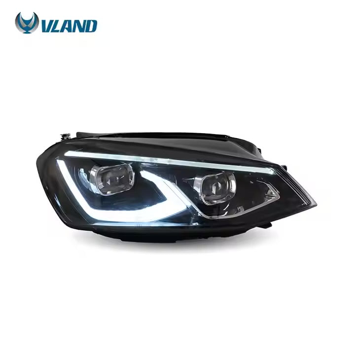 VW Golf 7 / MK7 HID HEADLIGHTS 2014-2017 with Animation and Blue DRL (NOT fit for Golf GTI and Golf R models CC