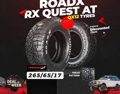 265/65/17 ROAD X RX QUEST  A/T TYRE WHITE LETTER