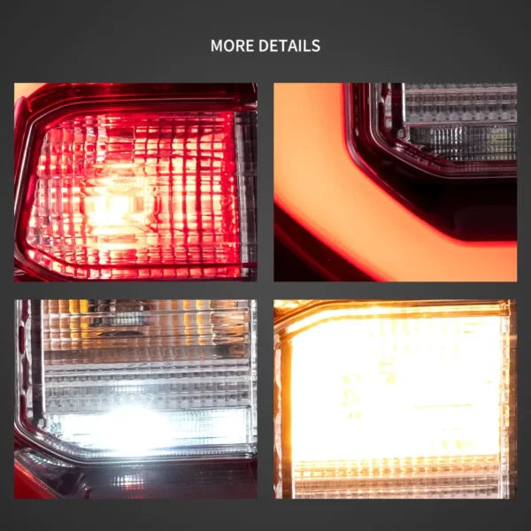 15-22 Toyota Hilux SR5 8th Gens (GUN125,GUN126R) Vland LED Tail Lights With Dynamic Welcome Lighting