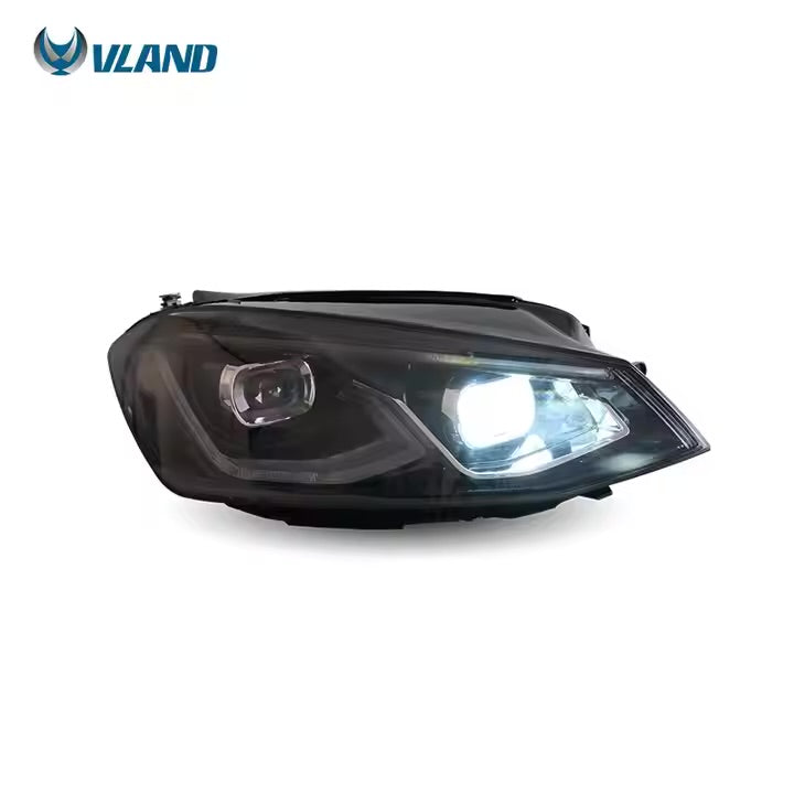 VW Golf 7 / MK7 HID HEADLIGHTS 2014-2017 with Animation and Blue DRL (NOT fit for Golf GTI and Golf R models CC