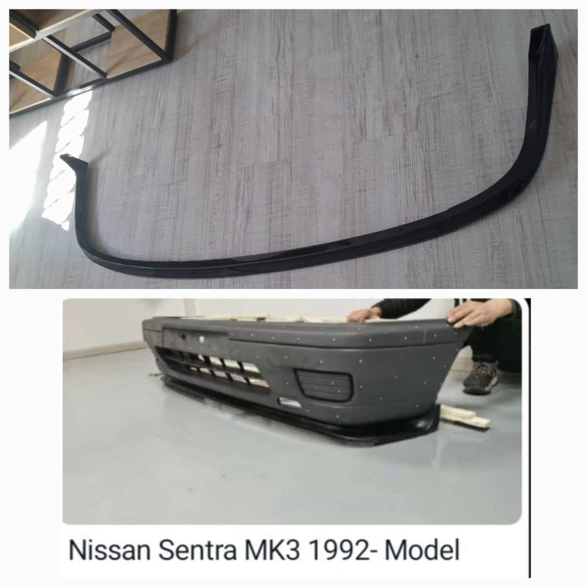 Nissan Sentra 1992 mk3 3pce plastic front spoiler