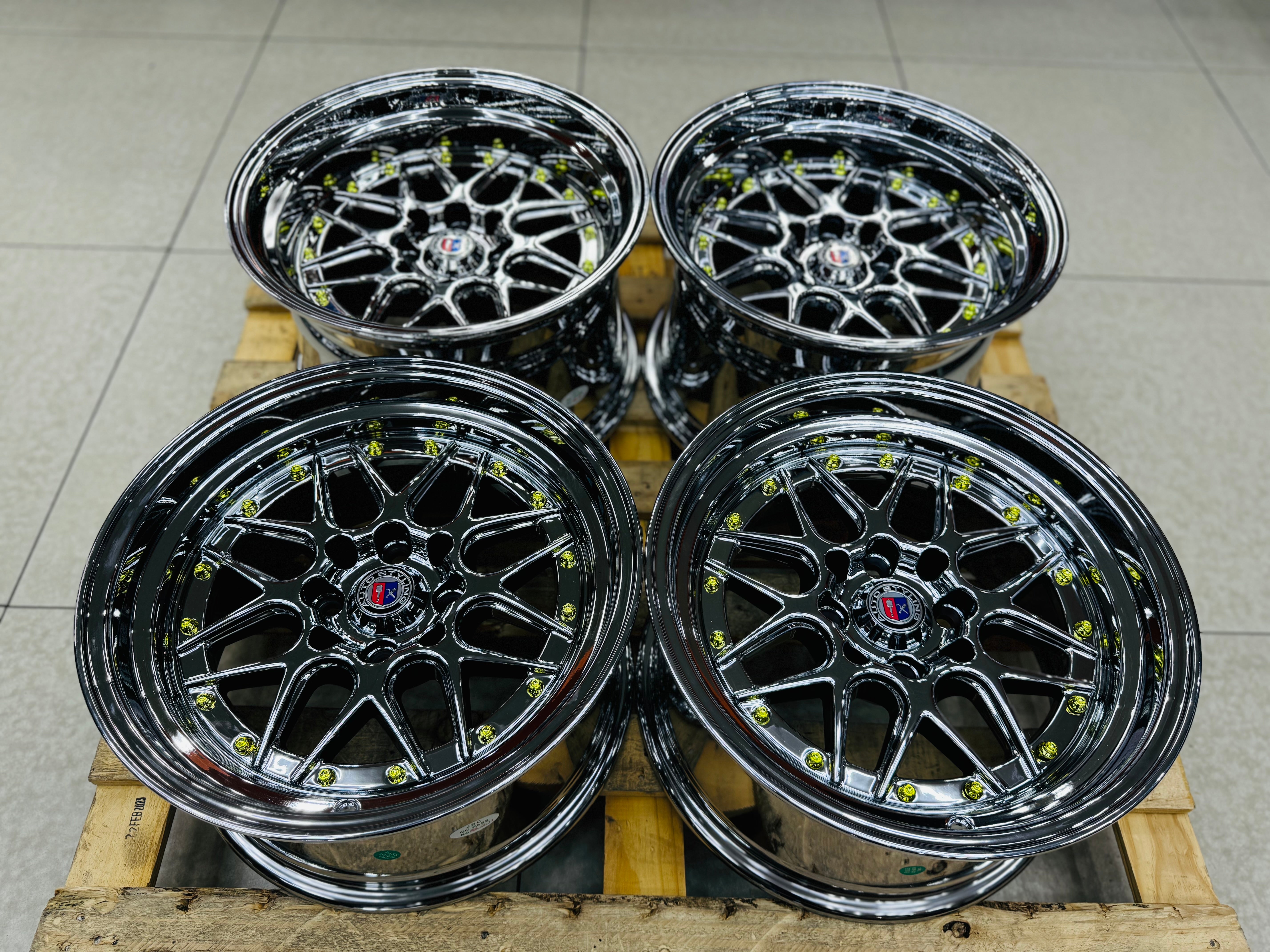 15'' AS-YKW 5039 BLACK CHROME 4/100 4/114