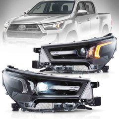 VLAND LED Headlights For 2020-2024 Toyota Hilux /Revo Front Lights (Pair)