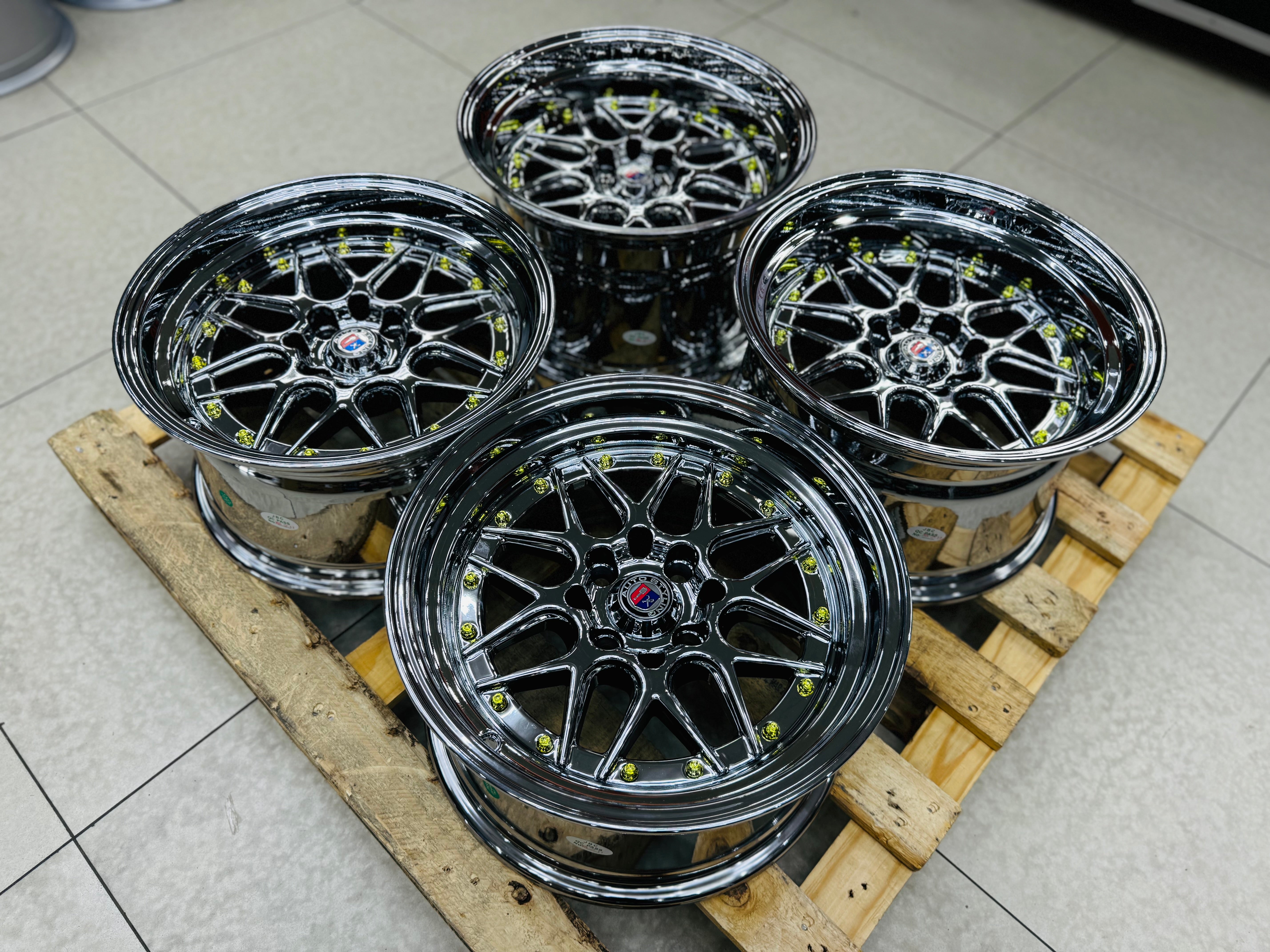 15'' AS-YKW 5039 BLACK CHROME 4/100 4/114