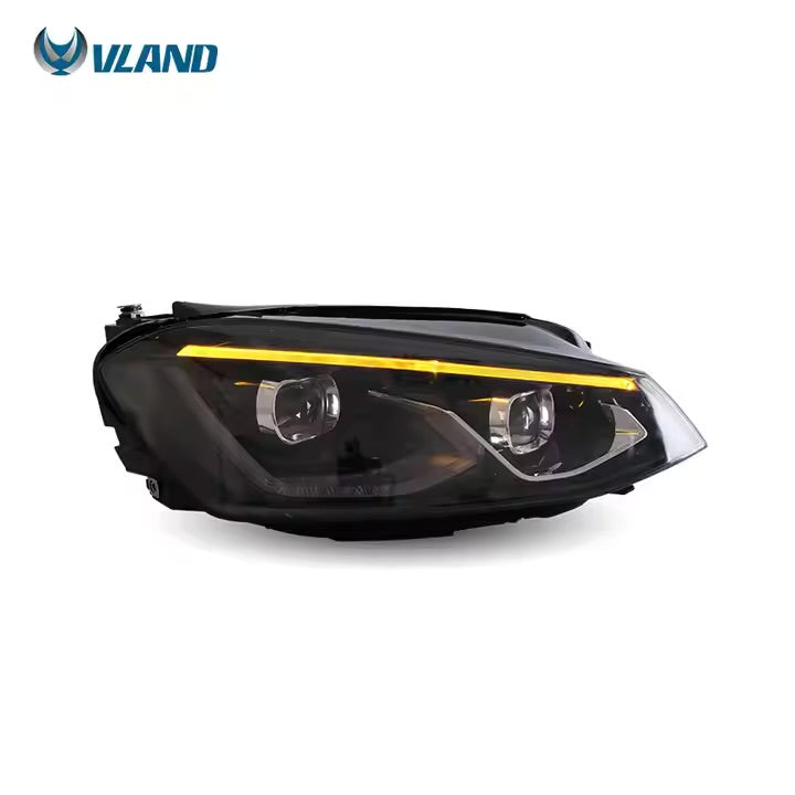 VW Golf 7 / MK7 HID HEADLIGHTS 2014-2017 with Animation and Blue DRL (NOT fit for Golf GTI and Golf R models CC