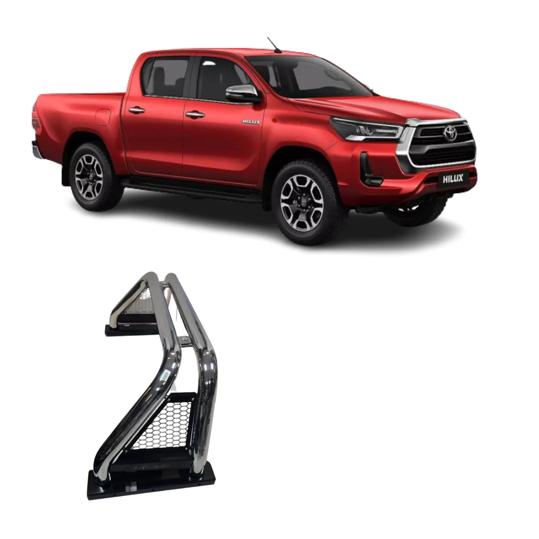 TOYOTA HILUX 2016+ CHROME MESH  ROLL BAR