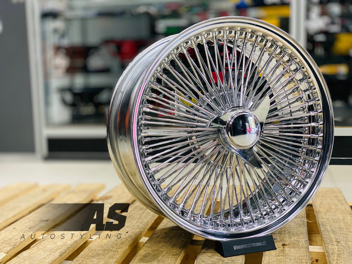 17” AS - 1000 SPOKE WIRE WHEEL FITS ALL CARS