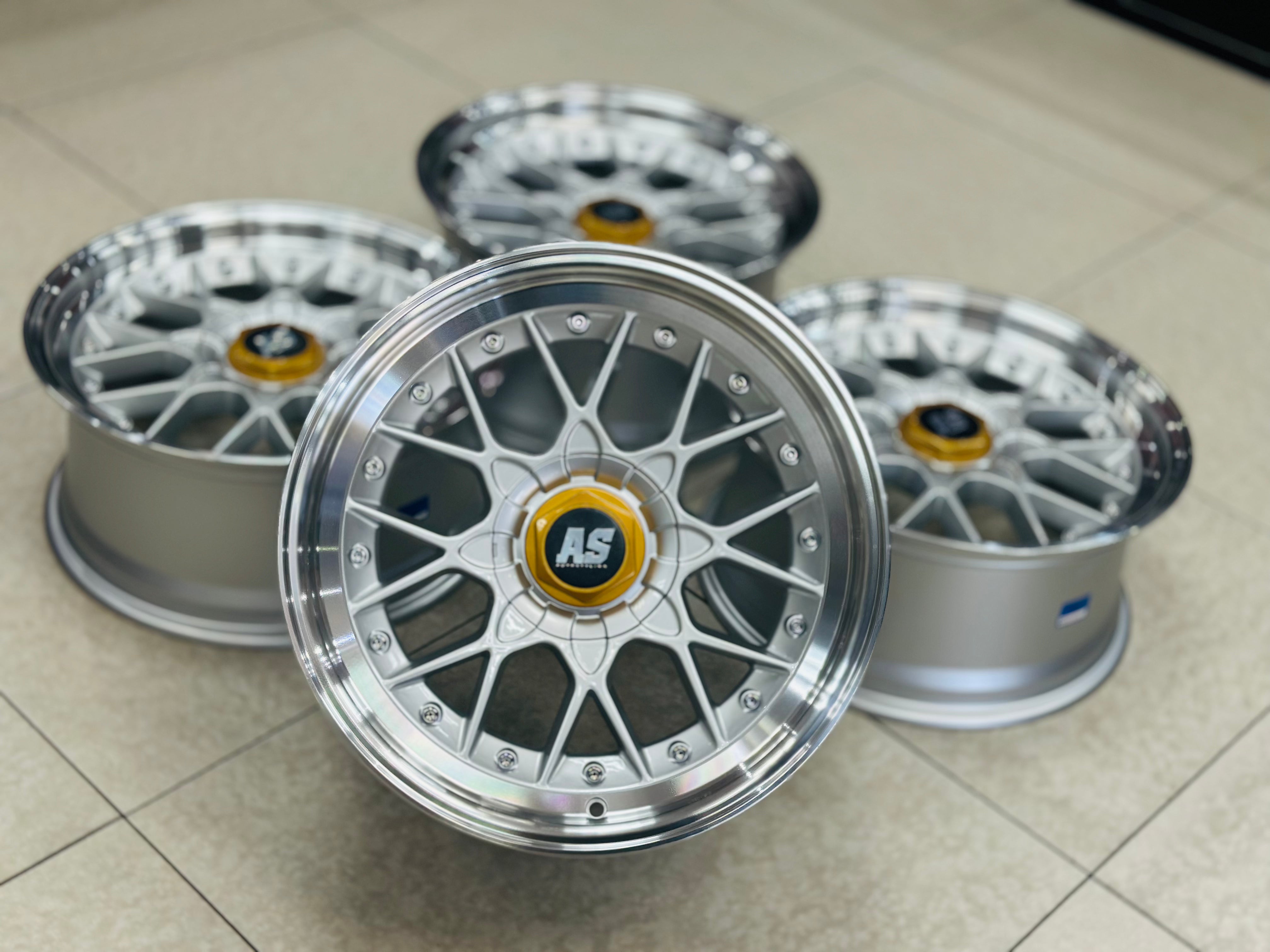 17” AS BBS 506 4/100 & 5/100 silver wheels